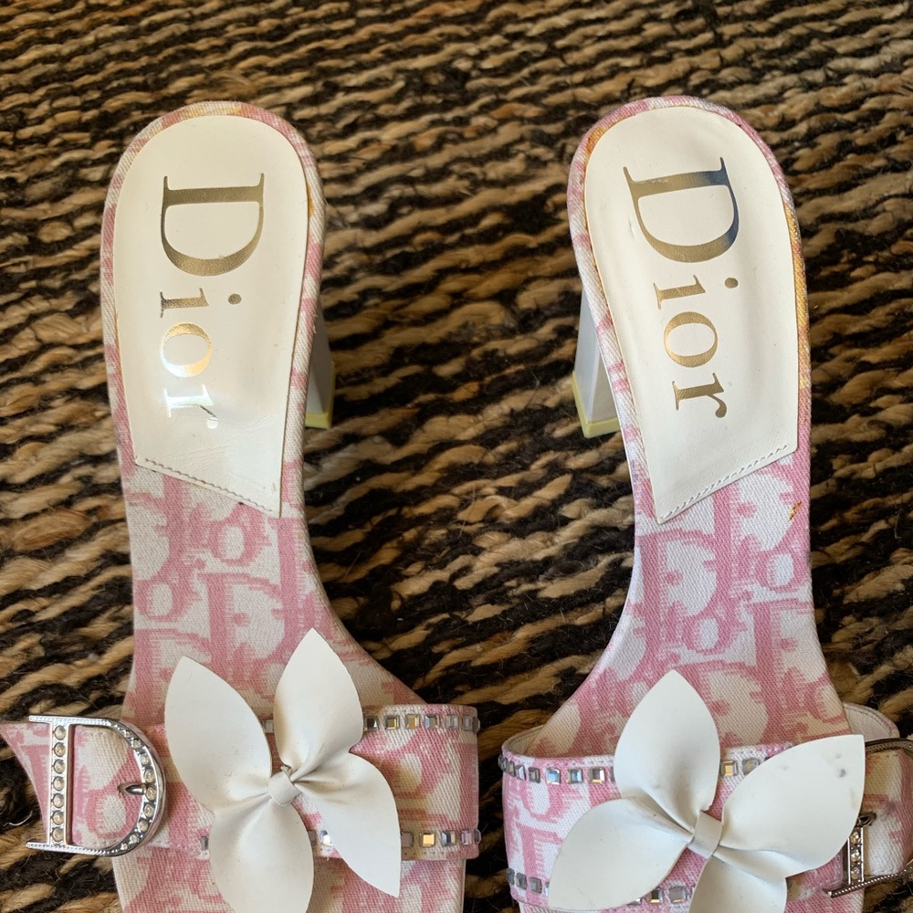 Dior vintage monogram heels